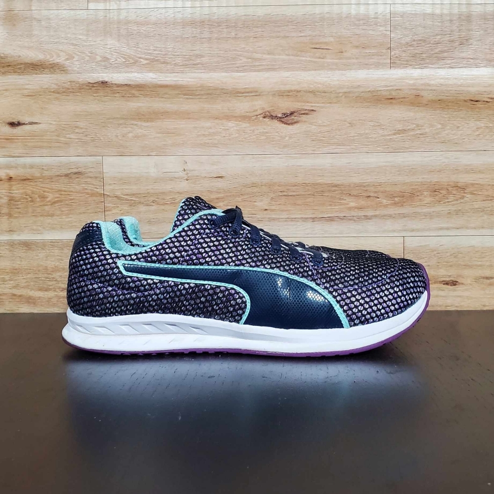 Puma Burst Tech Crosstrainer Royal Purple Blue Sneakers Women's Size 8